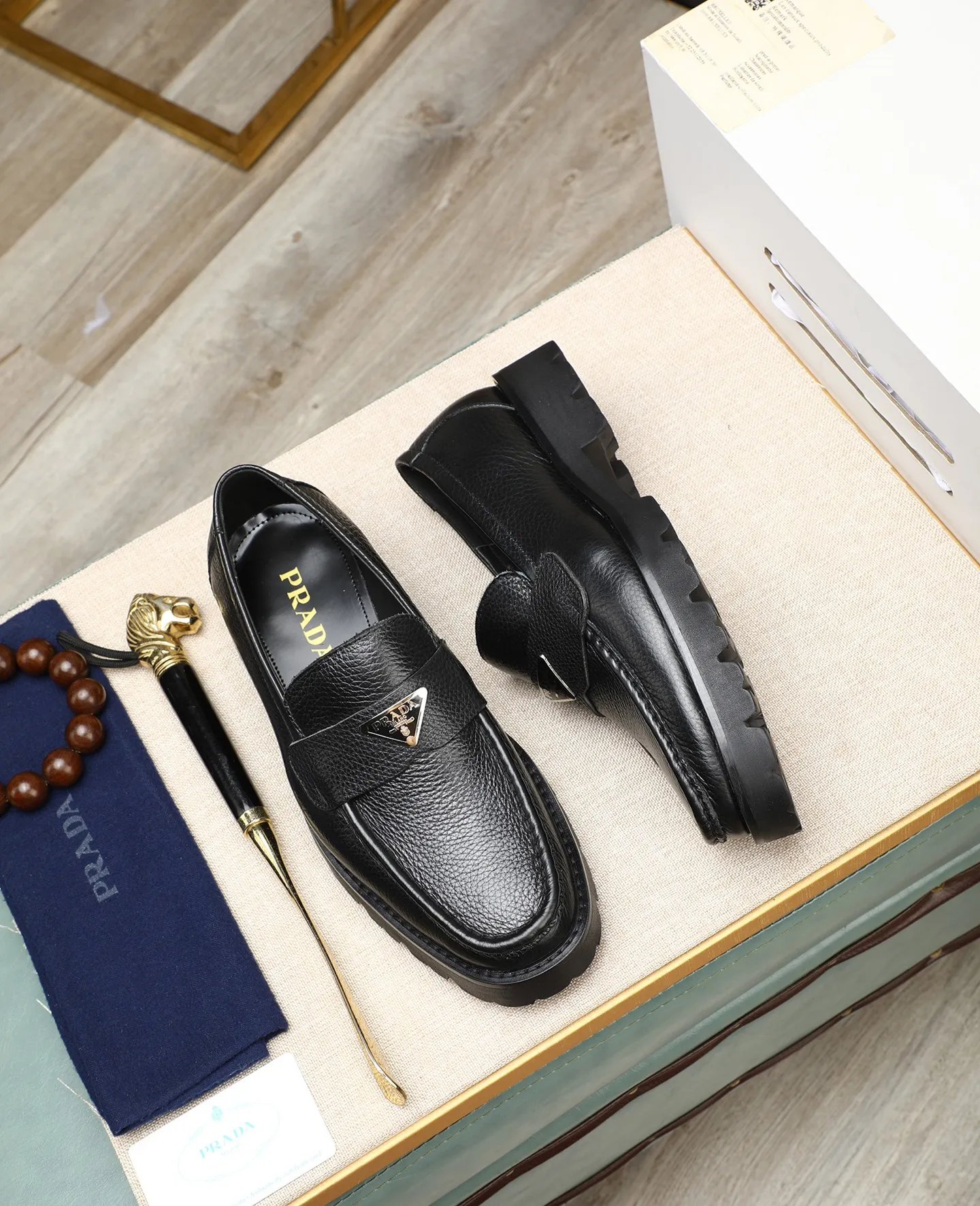 Men's men's shoes 💰540 (water-dyed cow leather) 📛📛PRADA high-end 20 counter latest model formal business leather shoes 👔 original version of the highest quality! Imported from Italy🇮🇹First layer calfskin fabric➕Cowhide lining Original outsole Formal size: 38➖45